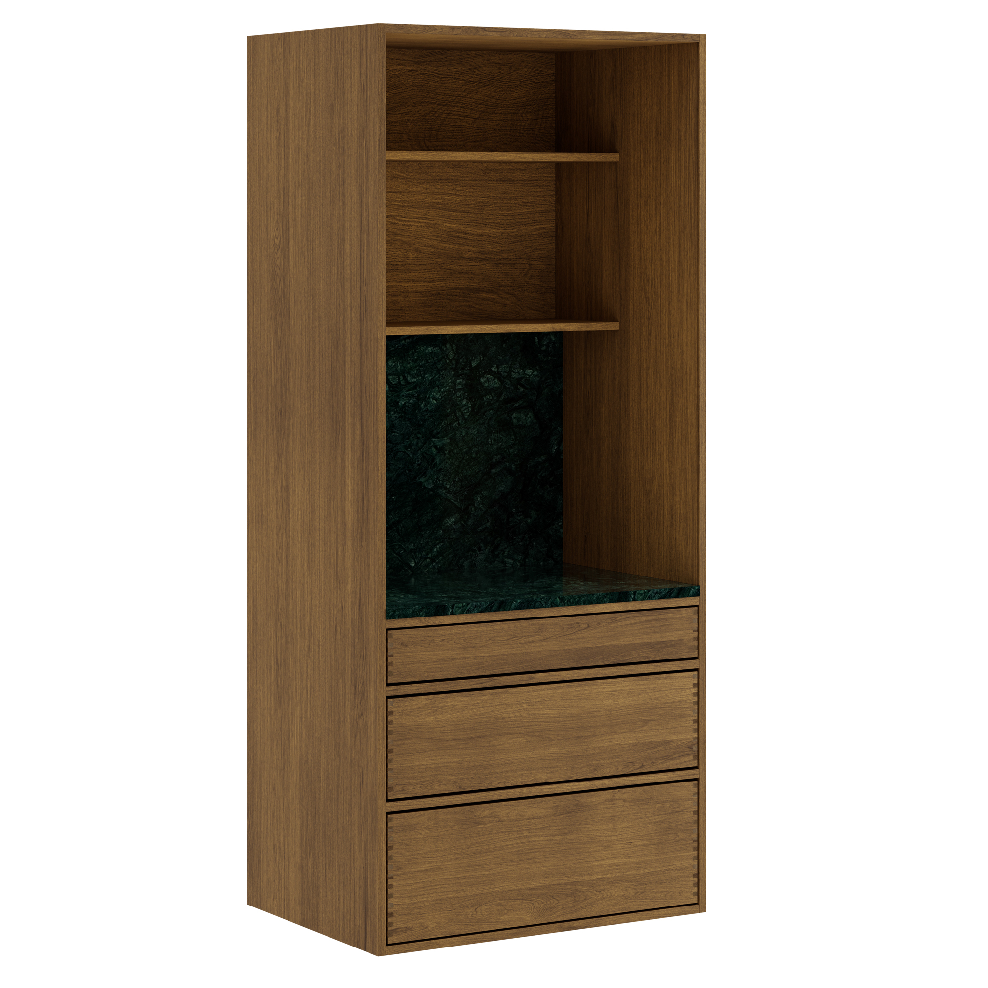 80 cm Donkergekleurd Just Wood Push baristakast